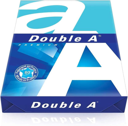 Double A, A4 Ream Paper, A4 80 GSM, 1 Ream, 500 Sheets, White