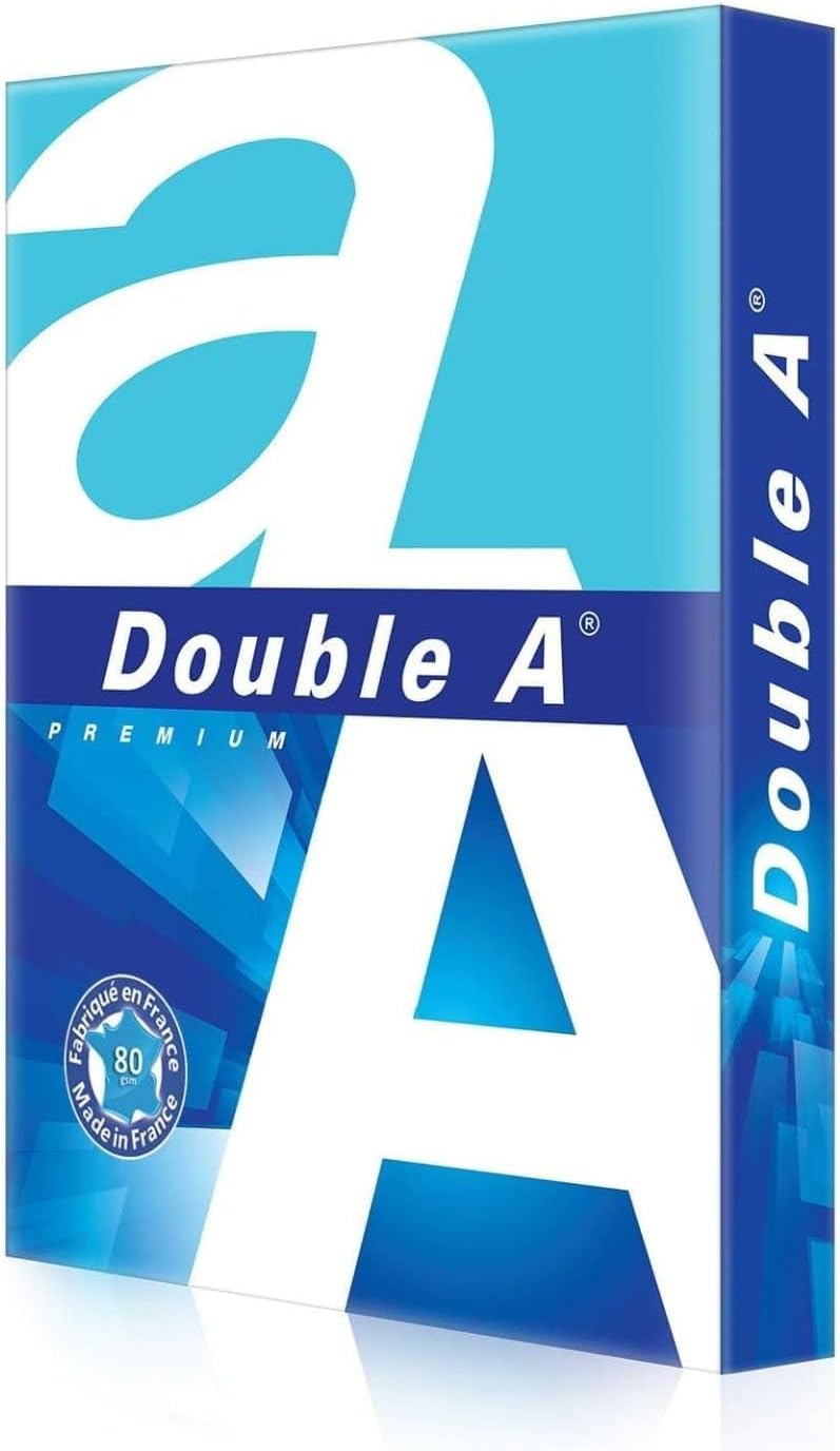 Double A, A4 Ream Paper, A4 80 GSM, 1 Ream, 500 Sheets, White