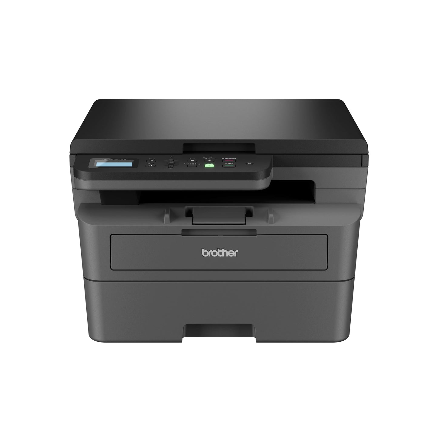 Brother HL-L2464DW, Wireless Mono Printer/Scanner/Copier, 28ppm, Black/Grey