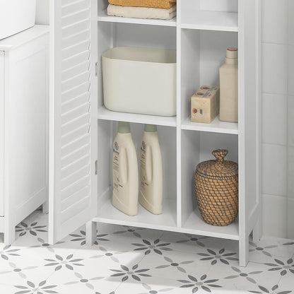 Bathroom Storage Cabinet 3 Shelves 1 Door