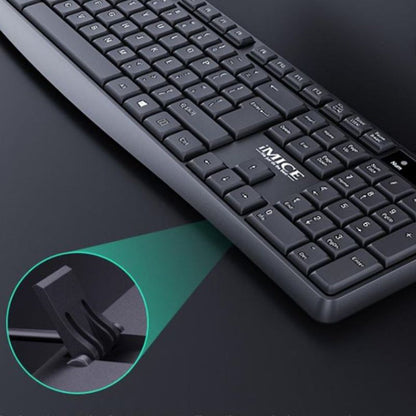 Wireless Keyboard And Mouse Combo 2.4Ghz Ergonomic Office 104 Keys Keyboard 1200DPI Mouse