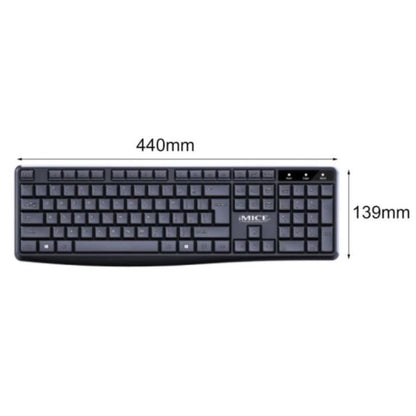 Wireless Keyboard And Mouse Combo 2.4Ghz Ergonomic Office 104 Keys Keyboard 1200DPI Mouse