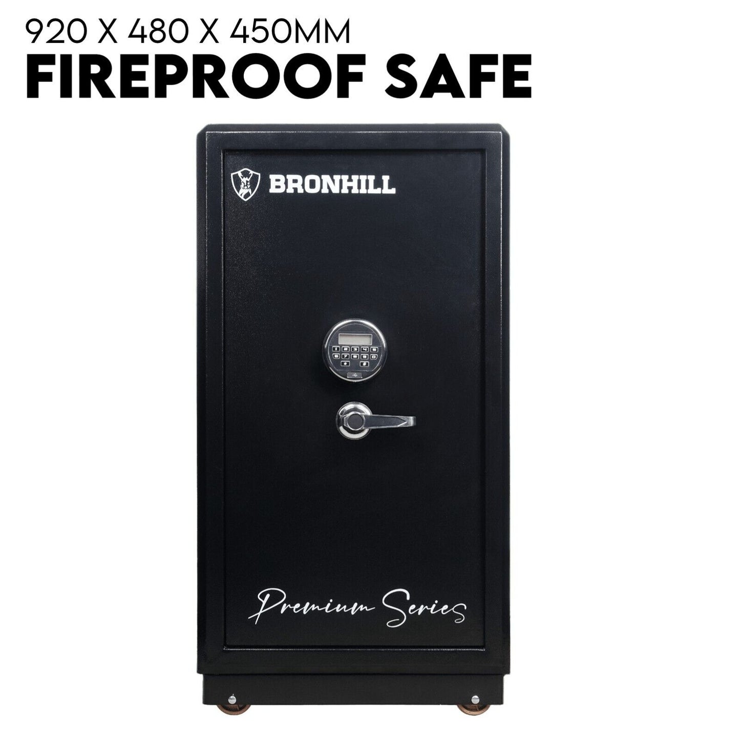 Electronic Digital Safe Box Fire Proof Safe Heavy Duty Key Lock Security 118L