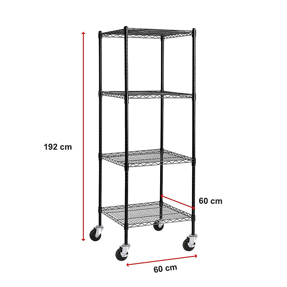 Modular Wire Storage Shelf 600 x 600 x 1800mm Steel Shelving