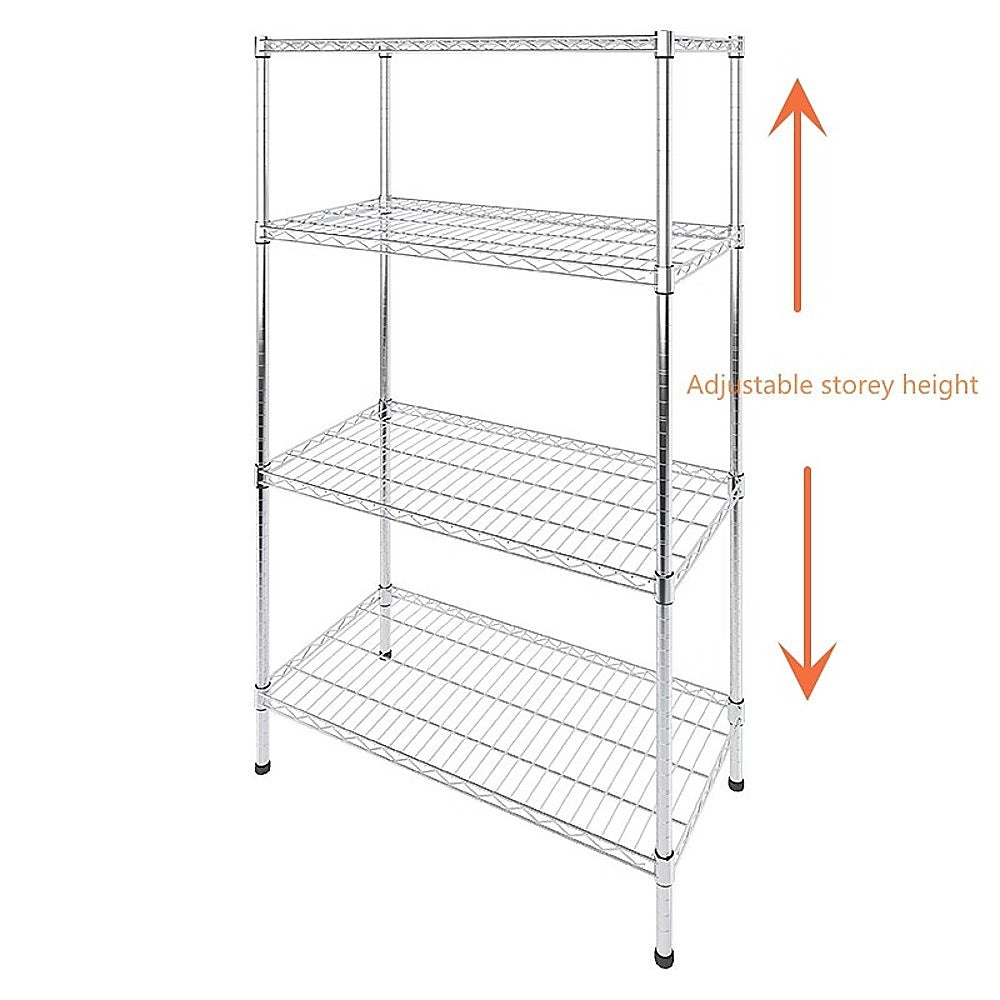 Modular Wire Storage Shelf 900 x 450 x 1800mm Steel Shelving