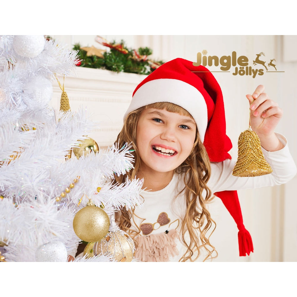 Jingle Jollys Christmas Tree 2.1m 1000 White Tips Xmas Tree Decorations