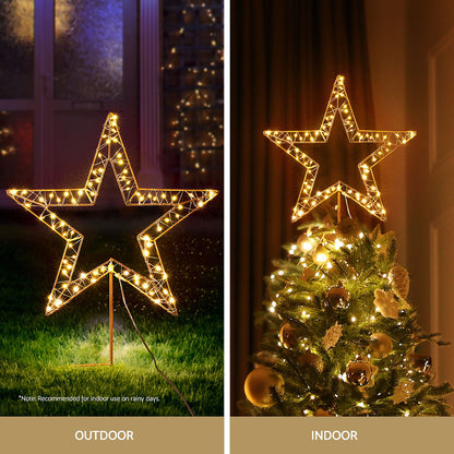 100 LED Christmas Lights Fairy Light Ground Star Garden Decoration Jingle Jollys